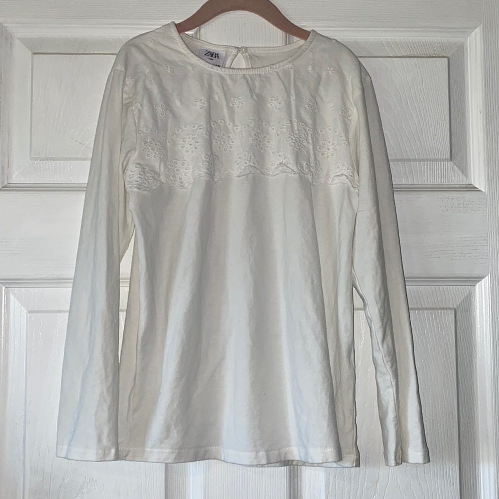 Zara Lace Yoke Tee